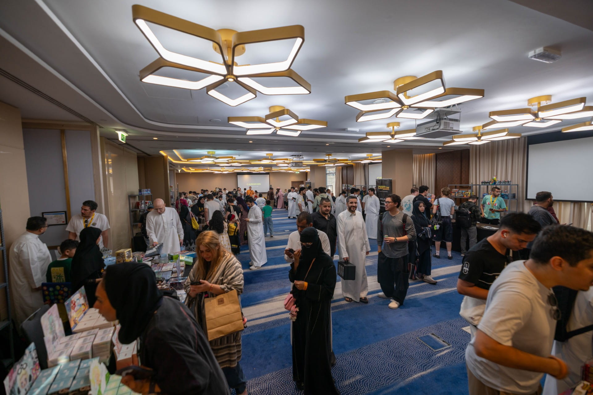 Collectors and vendors at CardzCon Trade Night Riyadh